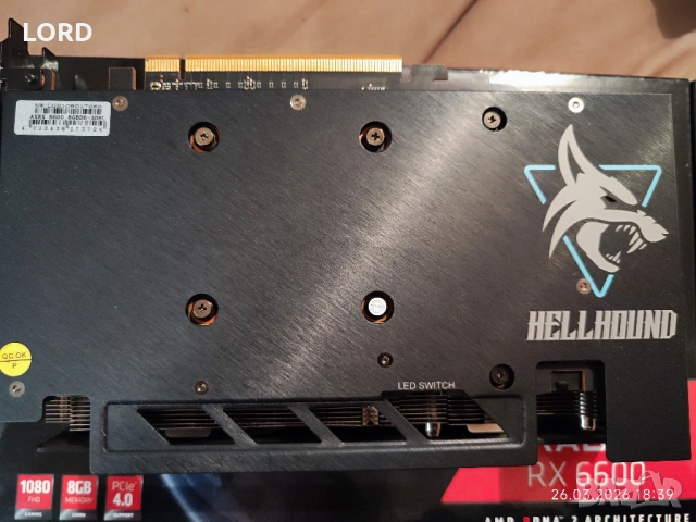 Видеокарта RX 6600 PowerColor Hellhound OC , снимка 2 - Видеокарти - 54314873