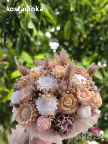 Сапунени букети , снимка 2 - Изкуствени цветя - 51714080