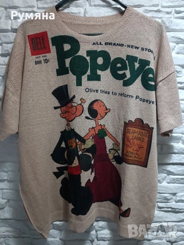 Уникална тениска ,плетиво Popeye