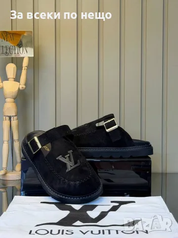Louis Vuitton Луксозни Чехли Тип Сабо С Каишка И Емблематично Лого - Различни Цветове Код SEM-829, снимка 4 - Чехли - 56131315