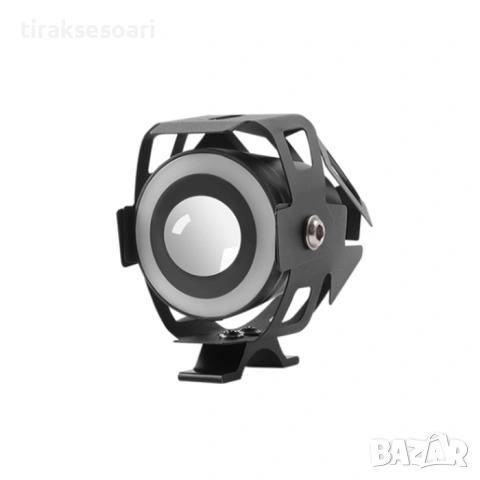 LED фар за мотор с лупа 30W RGB halo 3 режима 12V универсален PA1537