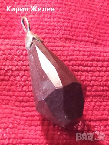 СТАР СКЪПОЦЕНЕН АРТ ДЕКО РУБИНЕН МЕДАЛЬОН 56521, снимка 3 - Антикварни и старинни предмети - 35596718