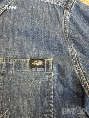 Мъжко!Dickies Houston Denim Button Up Shirt размер Л, снимка 3 - Ризи - 52404962