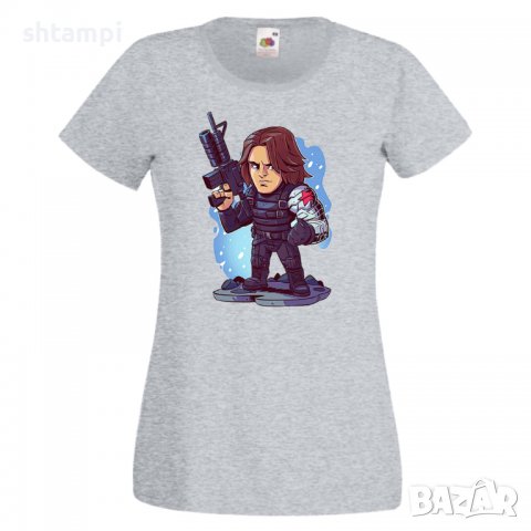 Дамска тениска Marvel Winter Soldier Игра,Изненада,Подарък,Геймър,, снимка 5 - Тениски - 36786215