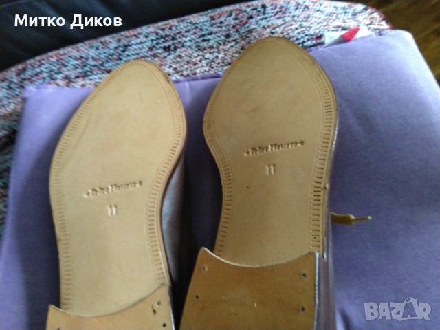 Peter flowers нови маркови италиански обувки естествена кожа размер №45 стелка 285мм, снимка 15 - Ежедневни обувки - 42304602