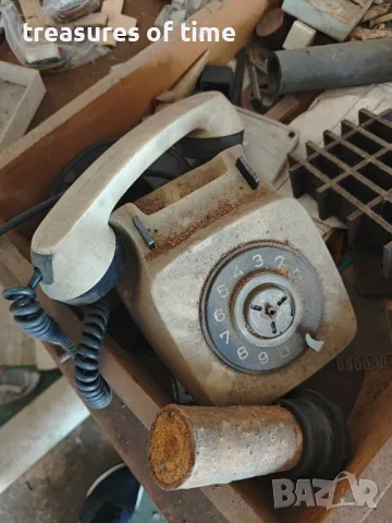 Ретро телефон с шайба | Винтидж декорация | Колекционерски модел, снимка 2 - Антикварни и старинни предмети - 50064650