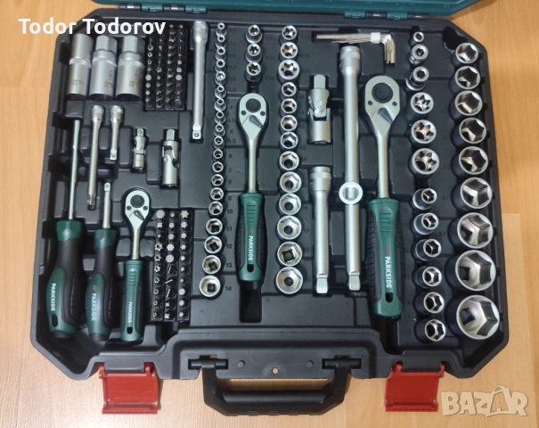 Чисто нов комплект 216 части Parkside гедоре, снимка 3 - Гедорета - 53024685