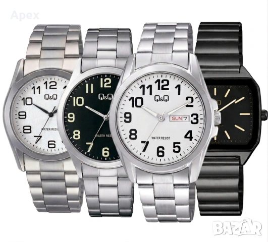 Мъжки Часовници QQ Стоманена Верижка. Качествен Мъжки Часовник Q&Q Японски механизъм MIYOTA., снимка 2 - Мъжки - 54175499