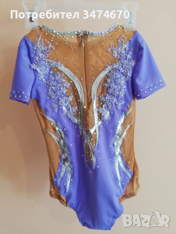 Трико ново за художествена гимнастика, танци за 7-8 години., снимка 3 - Художествена гимнастика - 52513717