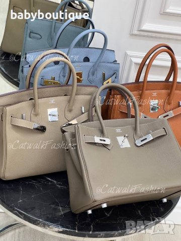 Hermes Birkin 30 Blue Lin, снимка 7 - Чанти - 39650574