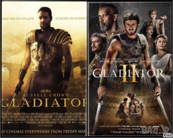 Гладиатор /2000/ и Гладиатор II /2024/ 