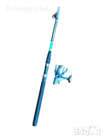 Риболовен комплект за дънен риболов - въдица 3.50мт , макара и корда