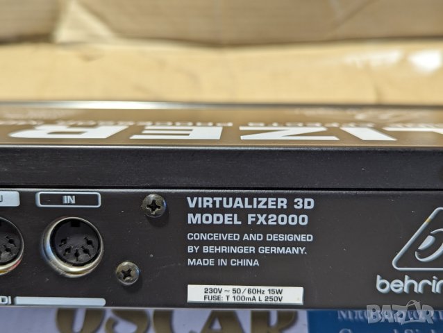 Behringer FX2000 Virtualizer 3D Effects Processor, снимка 11 - Други - 44433359