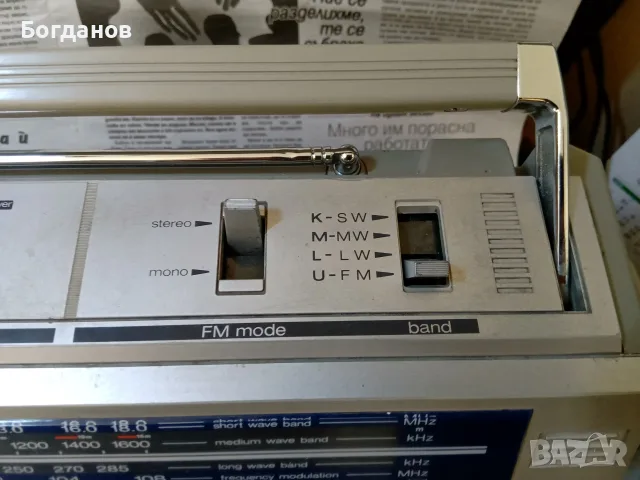 SHARP GF-5454 RADIO CASSETTE RECORDER MADE IN JAPAN, снимка 11 - Радиокасетофони, транзистори - 55896627