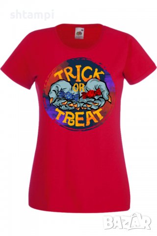 Дамска тениска Halloween 05,Halloween,Хелоуин,Празник,Забавление,Изненада,Обичаи,, снимка 3 - Тениски - 38146531