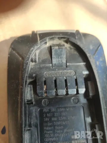 Зарядно Bosch AL 1830 CV и батерия Bosch 18V 1.5Ah комплект , снимка 3 - Винтоверти - 56130256