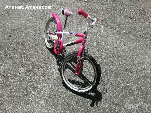 Детски велосипед  колело 18 цола лилав розова рамка Изпращам с куриер и опция преглед и тест , снимка 2 - Велосипеди - 36951552