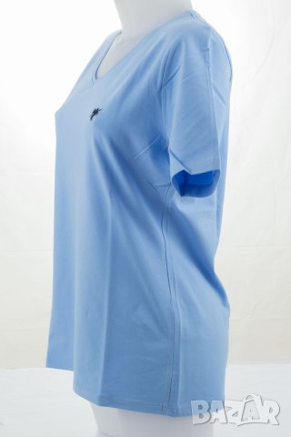 Дамска блуза от памук в светлосиньо Denim Culture - L, снимка 3 - Блузи с дълъг ръкав и пуловери - 42822570