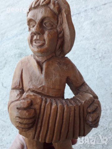 Дърворезба дървена фигура на музикавт , снимка 7 - Декорация за дома - 31519395