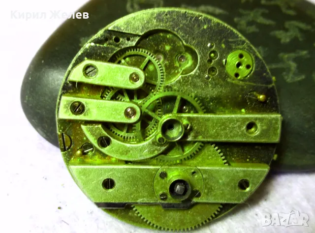 МЕХАНИЗЪМ от СТАР ШВЕЙЦАРСКИ ДЖОБЕН ЧАСОВНИК РЯДЪК с ПОРЦЕЛАНОВ РИМСКИ ЦИФЕРБЛАТ 49709, снимка 7 - Антикварни и старинни предмети - 48623421