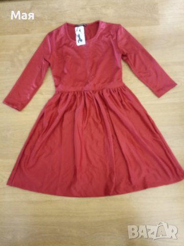 Елегантна червена рокля, снимка 3 - Рокли - 38832889