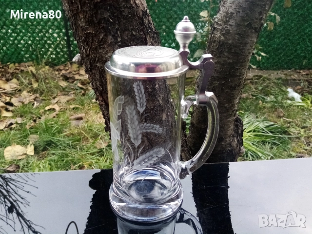 Немска халба с калаен капак