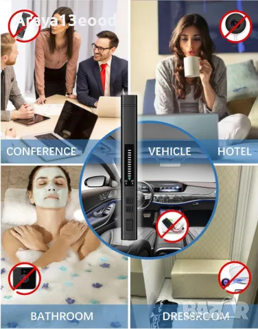 Писалка детектор за подслушватели, откриване на камери, GSM и WiFi устройства GB4943, снимка 5 - Други - 49789552