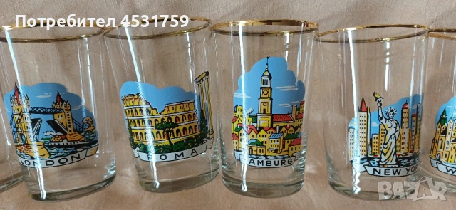 СТЪКЛЕНИ ЧАШИ, снимка 2 - Чаши - 53373618