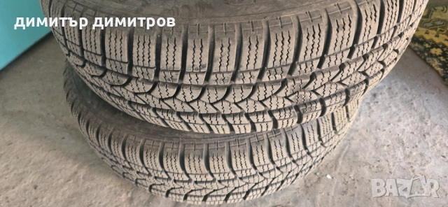 зимни гуми с джанти 4x100 два броя 