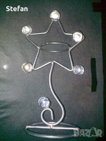 Свещници  от  метал, снимка 9 - Антикварни и старинни предмети - 38721164