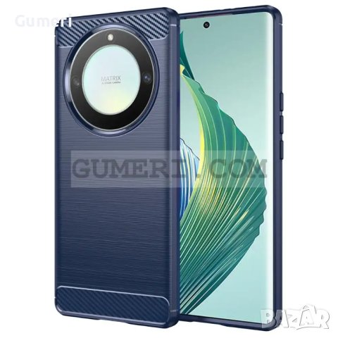 Honor Magic5 Lite Противоударен Силиконов Гръб - Карбон, снимка 3 - Калъфи, кейсове - 42648566