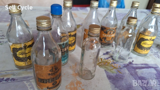 ✅СТЪКЛЕНИ ШИШЕНЦА - 100 МЛЛ. ВИНПРОМ❗, снимка 4 - Антикварни и старинни предмети - 53052248