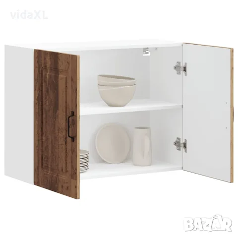 vidaXL Кухненски стенен шкаф, Kalmar, старо дърво, инженерно дърво, снимка 4 - Шкафове - 56148259
