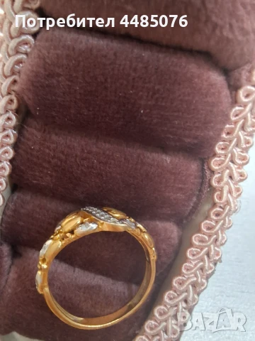 ЗЛАТЕН ДАМСКИ ПРЪСТЕН 22к., снимка 5 - Пръстени - 51028663