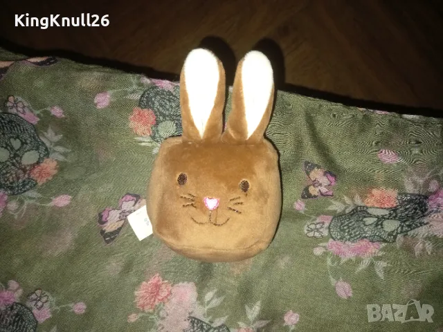 Плюшен Заек дрънкалка , снимка 1