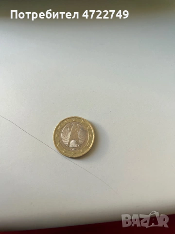 Монета от 1евро 2002