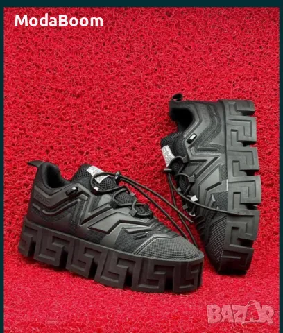 Versace черни мъжки маратонки , снимка 4 - Маратонки - 48464738