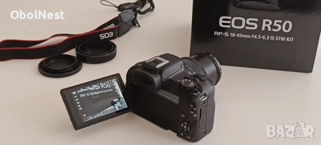 Canon EOS R50 + RF-S 18-45mm - Има още 1 година ГАРАНЦИЯ!, снимка 3 - Фотоапарати - 56006846