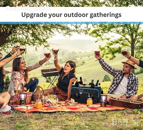 Нова изолирана Хладилна чанта от 25 литра с Bluetooth високоговорители , снимка 3 - Хладилни чанти - 42157073