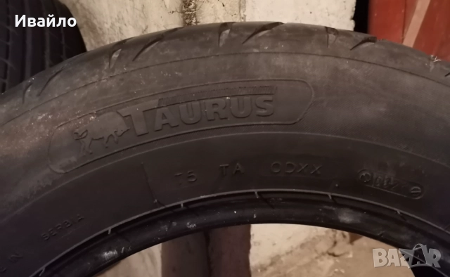 Продавам 2 броя летни гуми 195.65.15 на 1 сезон дот 2021 Tarus , снимка 4 - Гуми и джанти - 52300214