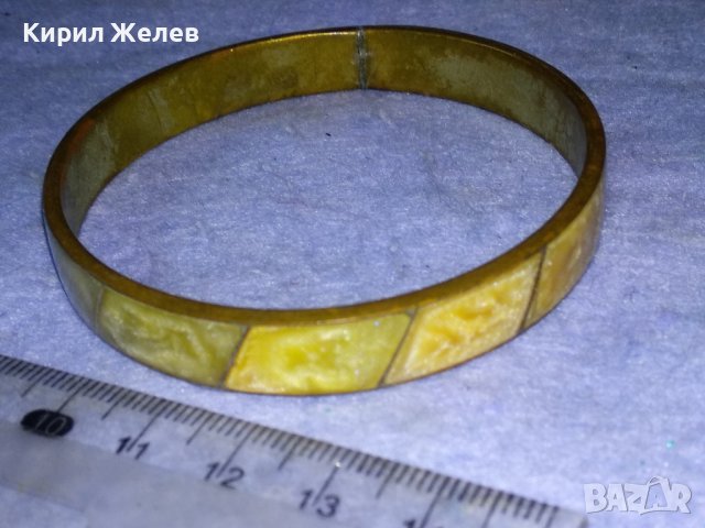 СТАРИННА ТИБЕТСКА ТРАДИЦИОННА ГРИВНА БРОН и ЯСПИС РЪЧНА ИЗРАБОТКА 26906, снимка 4 - Антикварни и старинни предмети - 40856265