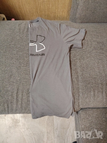 Тениска мъжка сива Under Armour (L) , снимка 4 - Тениски - 56085995