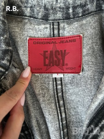 Черно дънково яке, размер М, снимка 7 - Якета - 38896198