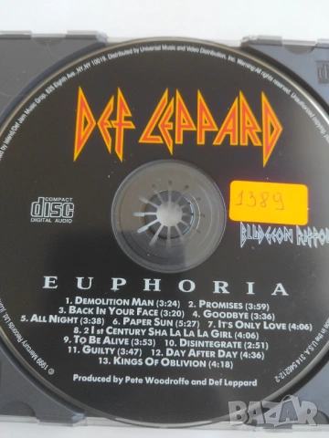 Def Leppard – Euphoria - матричен диск музика
