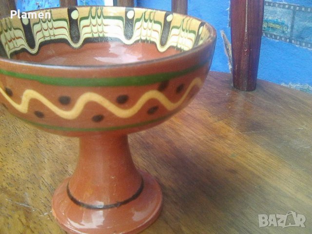 Стара народна българска панерка за плодове от глина, снимка 1 - Други ценни предмети - 38783763