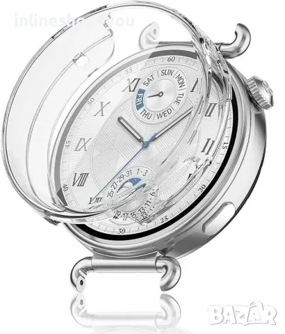 Силиконов Кейс 360° Градуса за часовник Huawei Watch GT7 41mm - Прозрачен, снимка 5 - Смарт часовници - 56105953