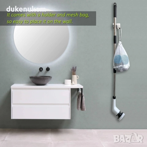 НОВА! Електрическа четка, 8 в 1, телескопична дръжка, снимка 2 - Други стоки за дома - 52812102