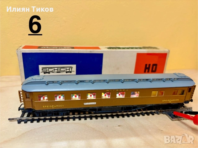 Вагон-ресторант Mitropa Schicht 1:87 HO влак, влакче