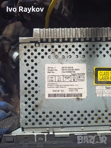 CD плеър за Suzuki Swift III (02.2005 - 10.2010) 39101-62J2 , 39101-62J20-BZH, снимка 4 - Части - 52212598