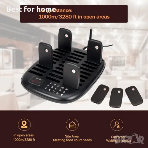 Retekess  Система за ресторантски пейджъри със зумери-30 броя, снимка 2 - Обзавеждане за заведение - 50129302